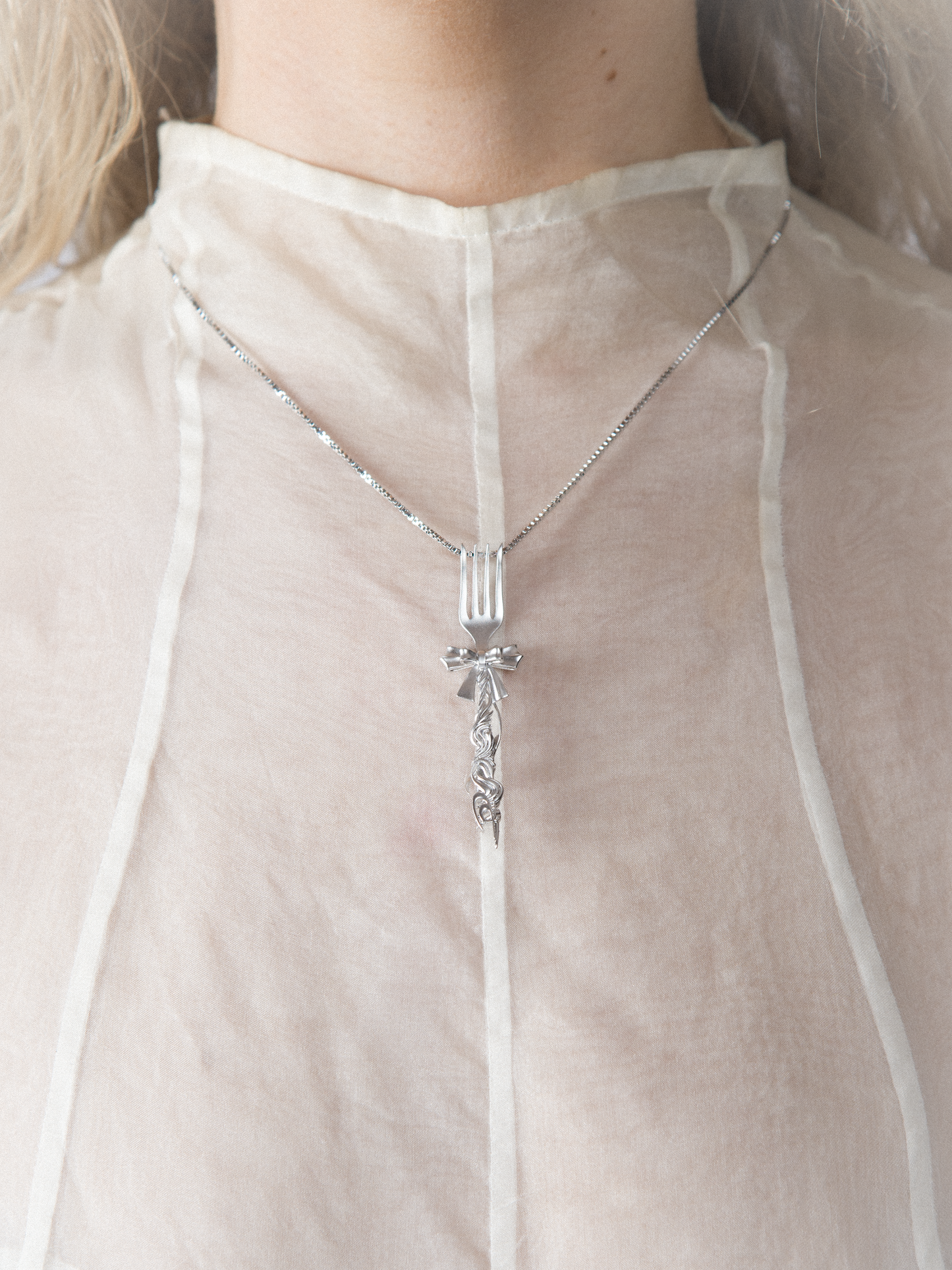 Fork Necklace - Bow