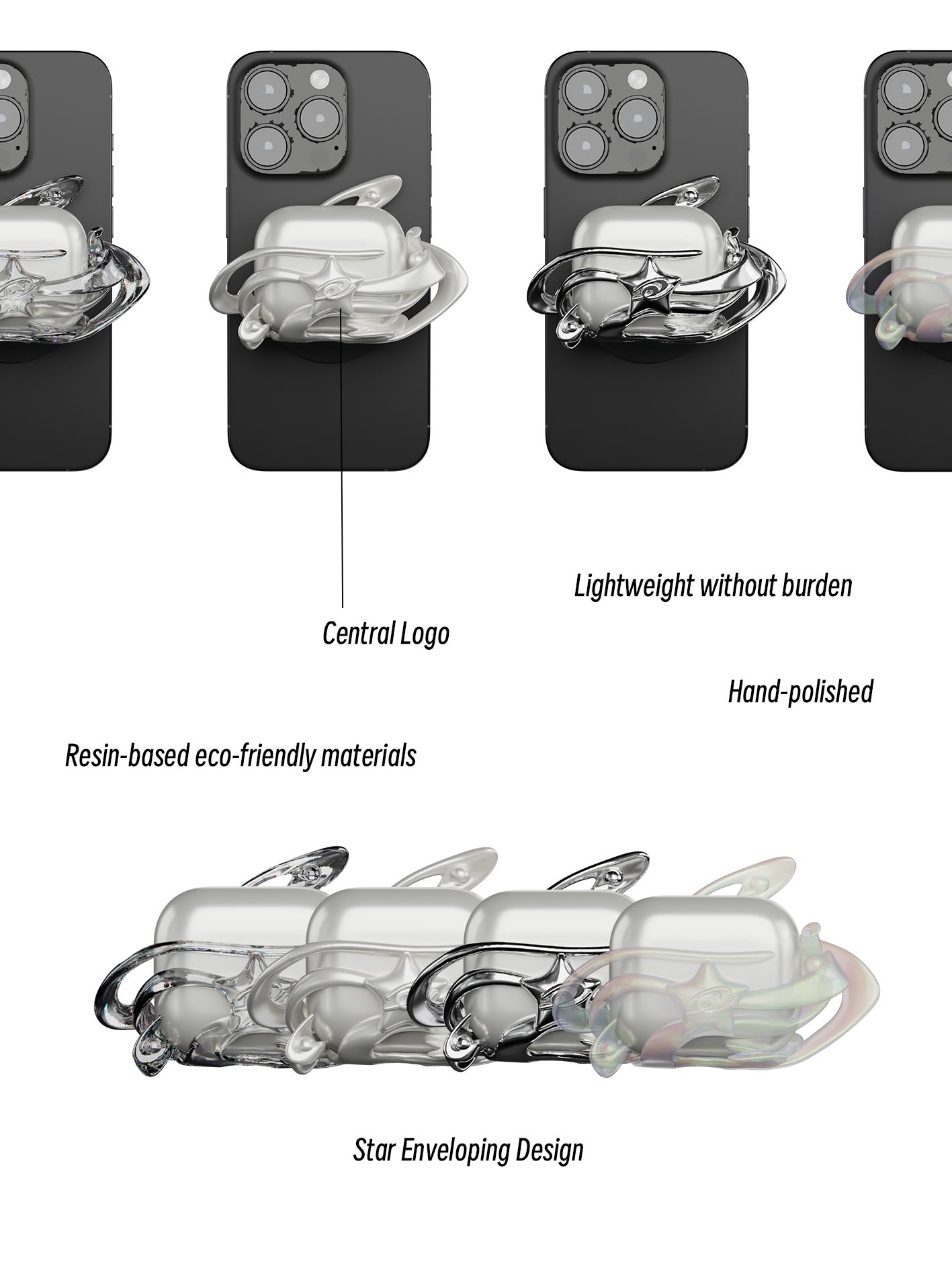 AirPods Phone Magnetic Case - Star